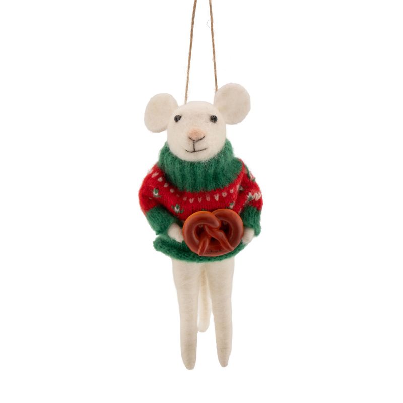 JULETREPYNT – Mus med pretzel – Sass & Belle