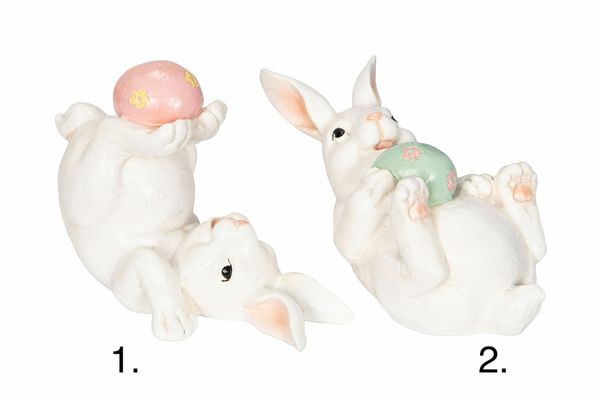 Hovedbilde PÅSKEPYNT – Kanin med pastellfarget egg – Alot