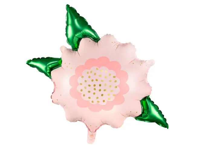 Hovedbilde BALLONG – Blomst – Rosa og grønn – ...