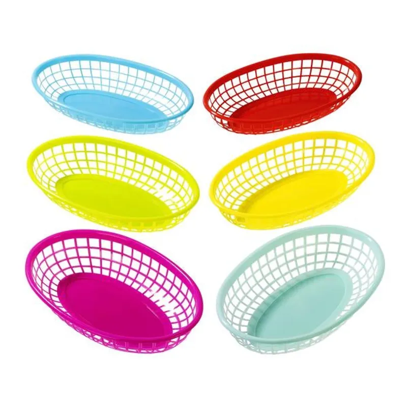 SERVERINGSKURVER – Fargerike – 6 pk – Talking Tables