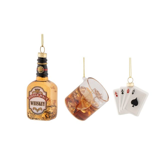 Hovedbilde JULETREPYNT – Poker Night – Sett med 3 – ...