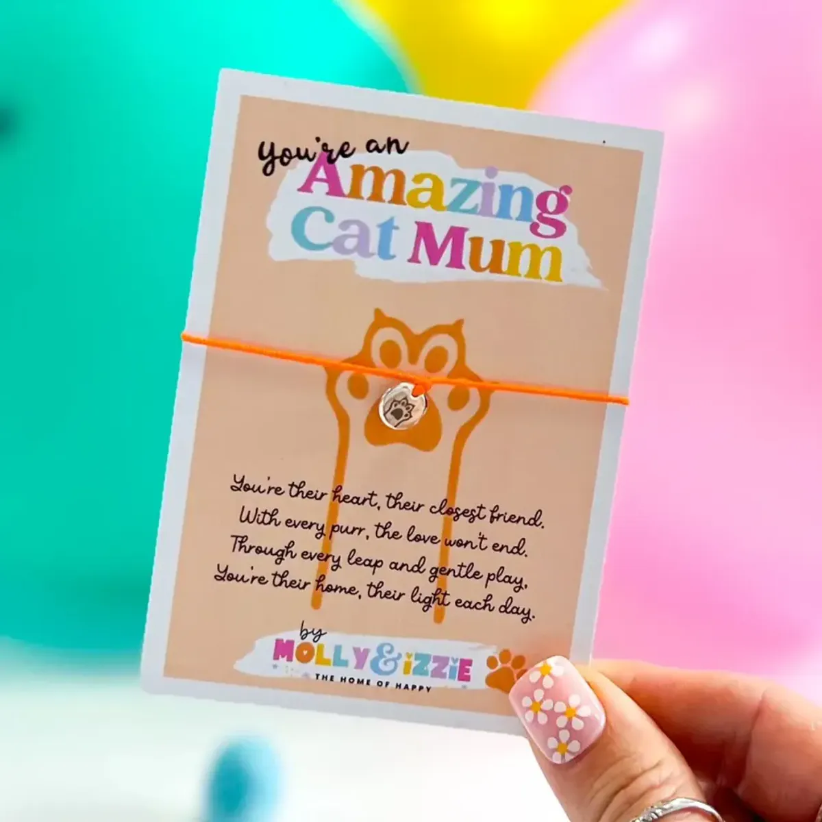 CHARM-ARMBÅND – Cat Mum – by Molly & Izzie