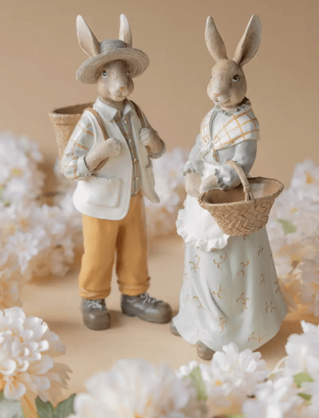 Hovedbilde PÅSKEPYNT – Kaninpar i vårstemning – Alot