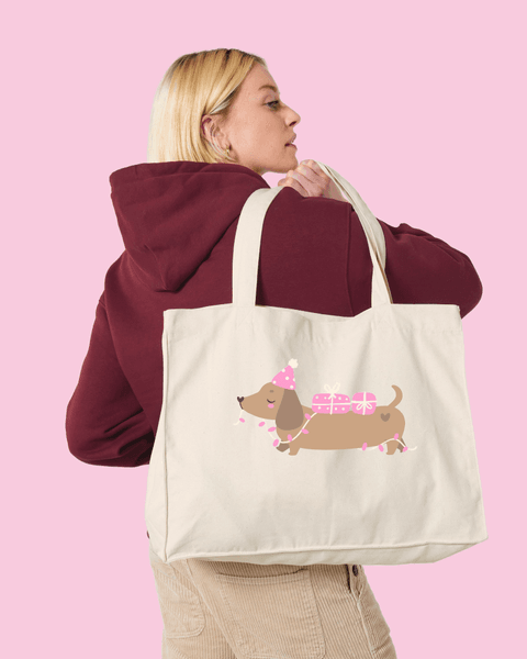 Hovedbilde SHOPPINGBAG – Dachshund med gaver – ...