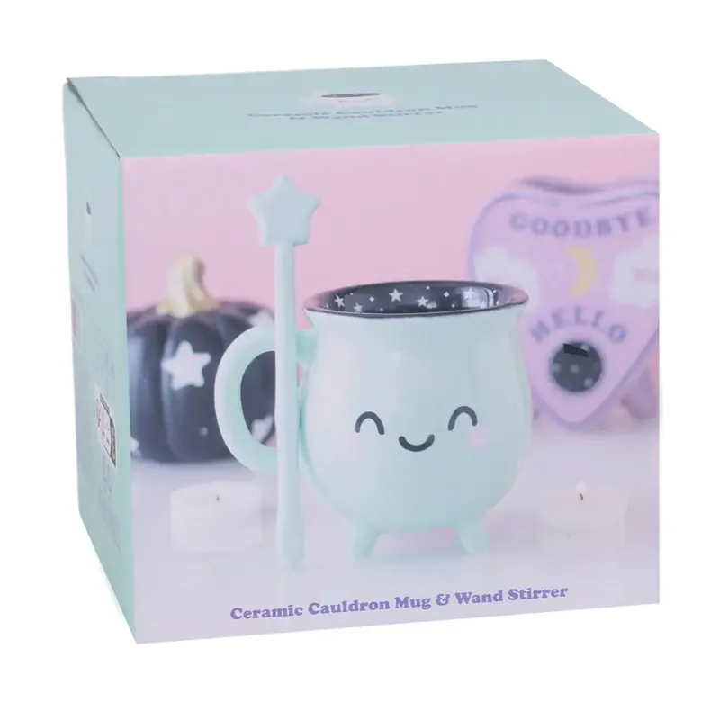 KOPP – Kawaii heksegryte med tryllestavskje – Mintgrønn – Something Different