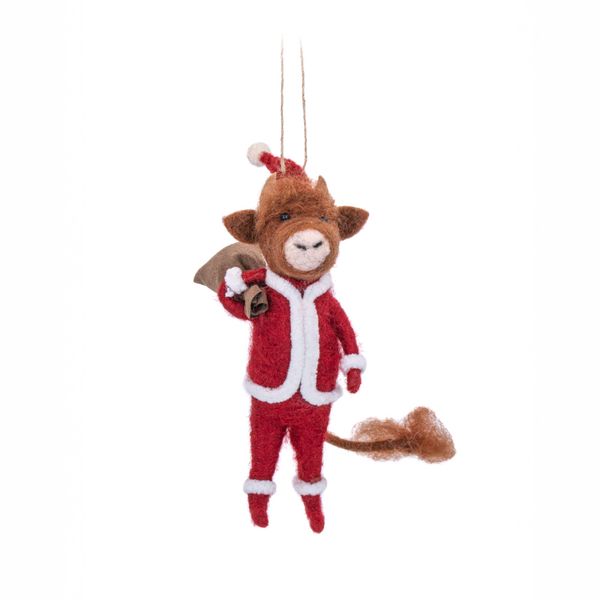 Hovedbilde JULETREPYNT – Highland Cow som julenisse – Sass ...