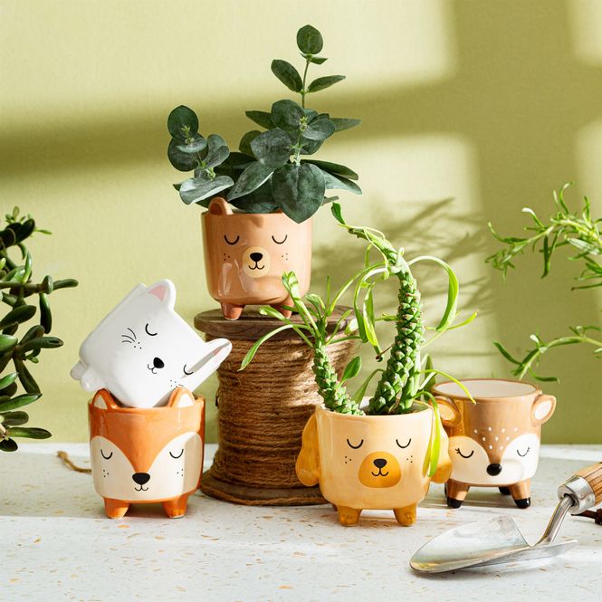 Hovedbilde MINI BLOMSTERPOTTE – Bjørn med ben – Sass & ...