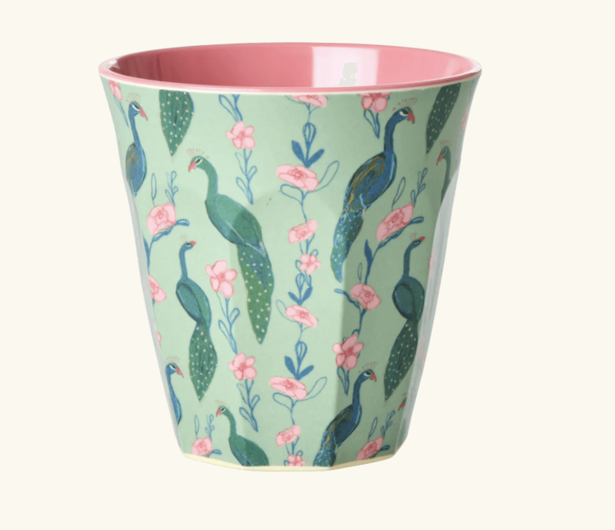 MEDIUM KOPP – Peacock Power print – Rice