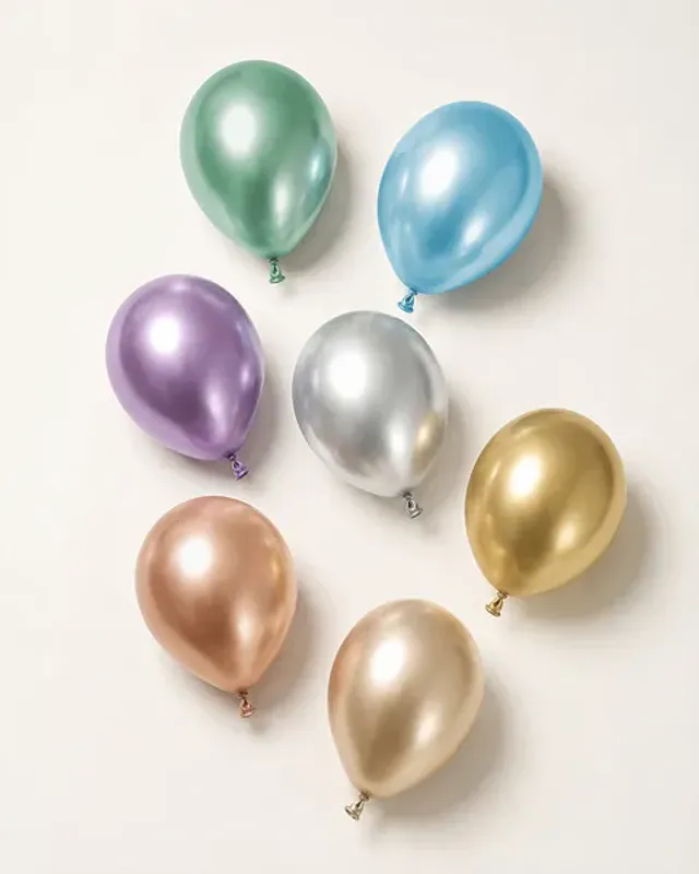 BALLONGER - Glossy - Champagnegull - 30 cm - 10 pk - PartyDeco