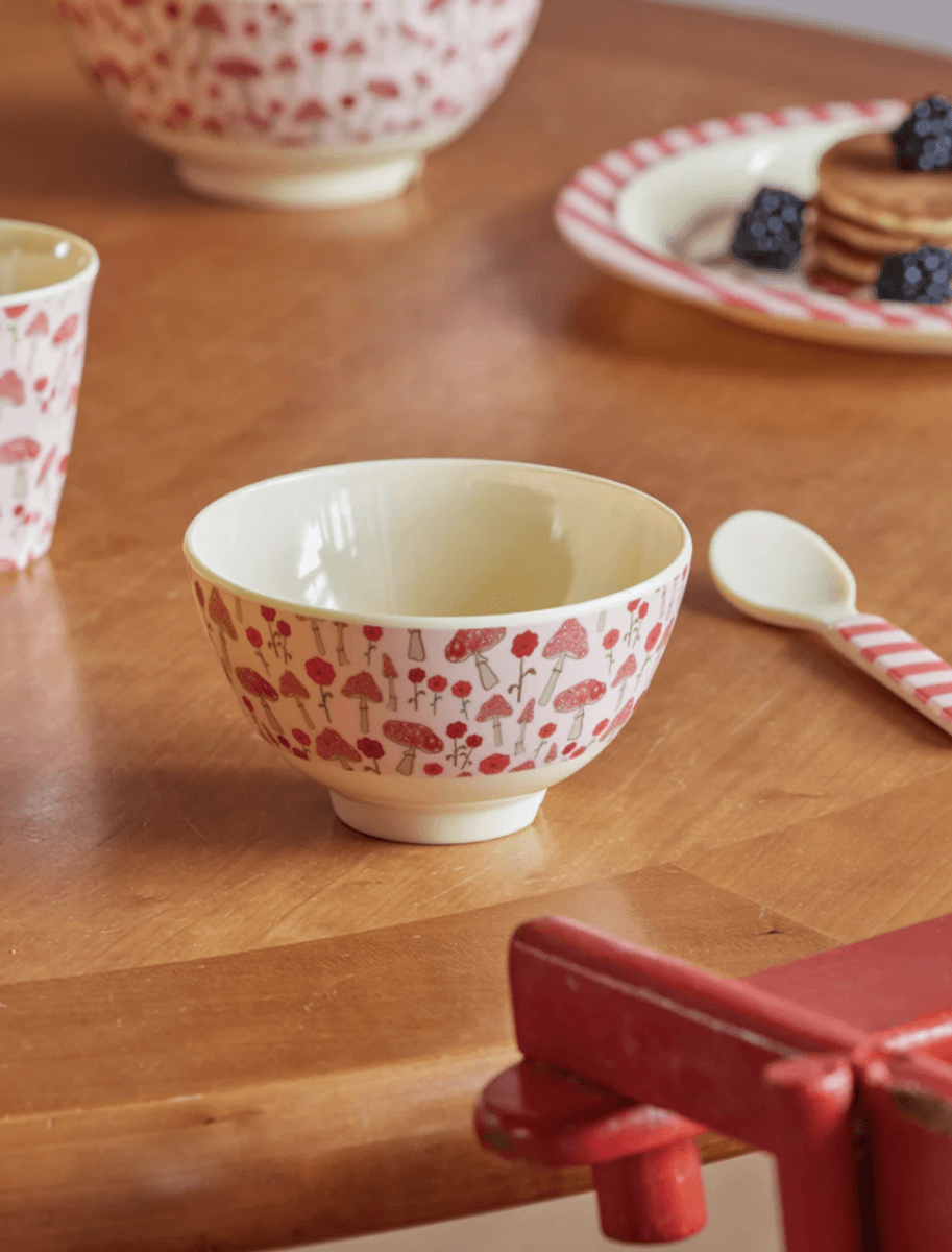 LITEN BOLLE – Happy Forest Print – Rød – Rice