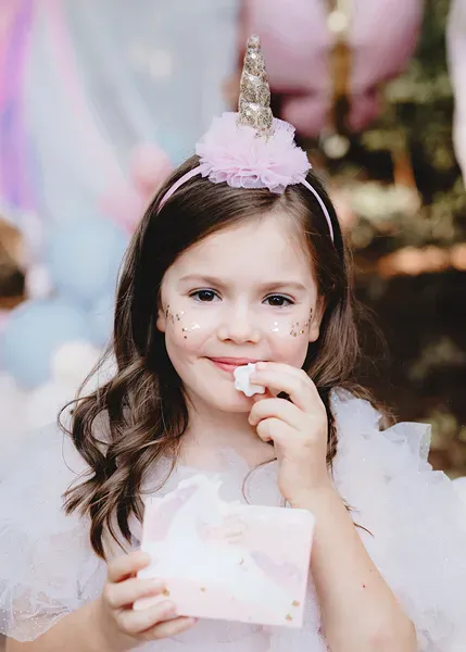 Hovedbilde HÅRBØYLE – Enhjørning med tyll og paljetthorn – ...