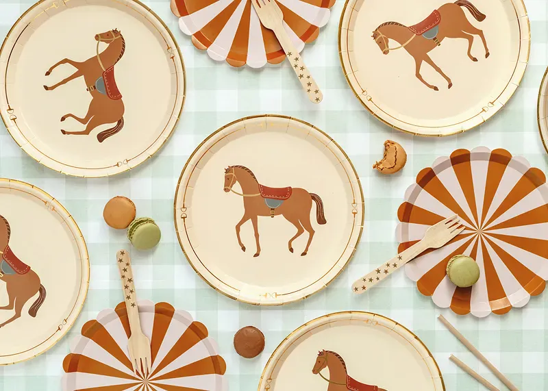 PAPPASJETTER - Hest - 6 pk - PartyDeco