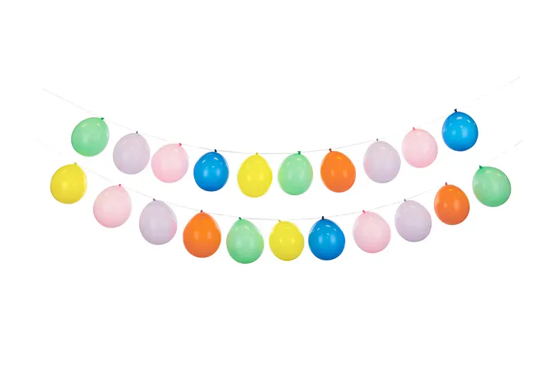 BALLONGGIRLANDER - Pastellmix - 20 ballonger - PartyDeco