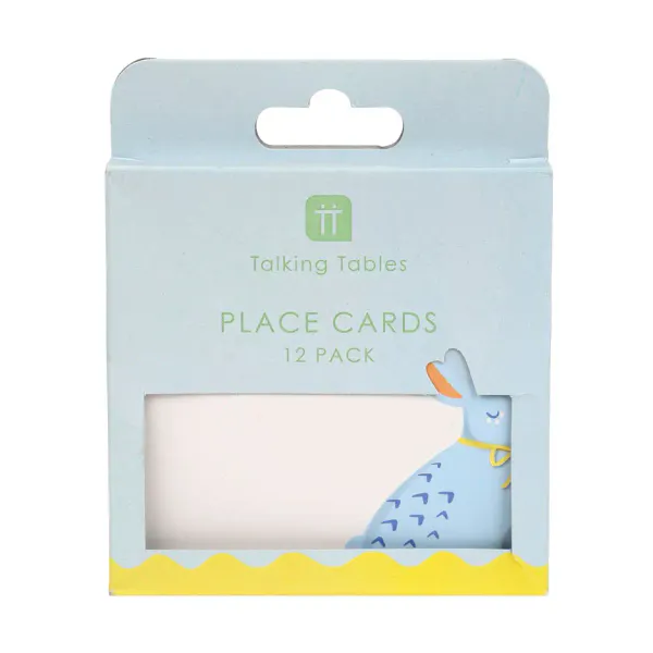Hovedbilde BORDKORT – Kanin i lyseblå – 12 pk – ...