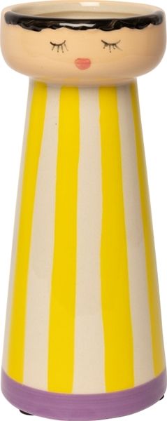 Hovedbilde VASE – Miss med striper – gul og lilla