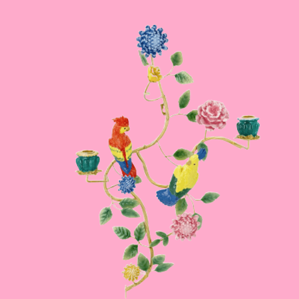 Hovedbilde VEGGDEKORASJON – Safari fugler med lysestaker – ...