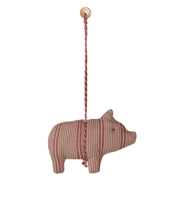 Hovedbilde JULETREPYNT – Gris – Rødstripet – Maileg
