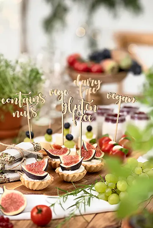 PARTYPICKS – Matmerker – Allergener – 5 pk. – PartyDeco