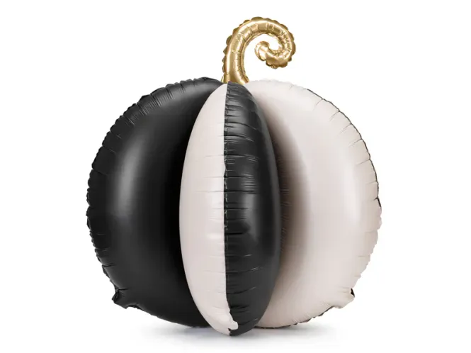 Hovedbilde FOLIEBALLONG - Gresskar - Svart/Krem - 58 cm - PartyDeco