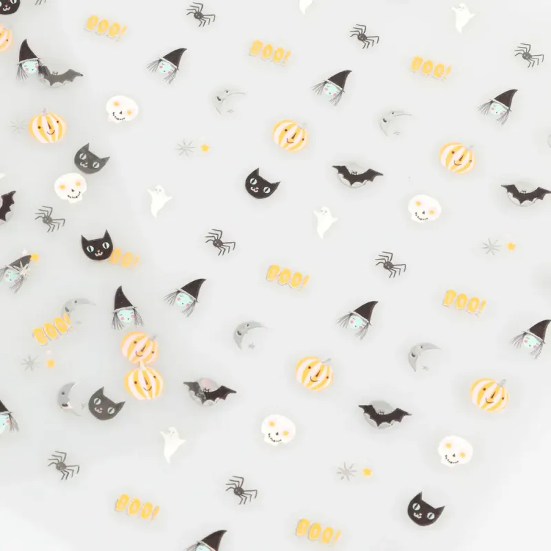NEGLESTICKERS – Halloween – 200 stk – Meri Meri
