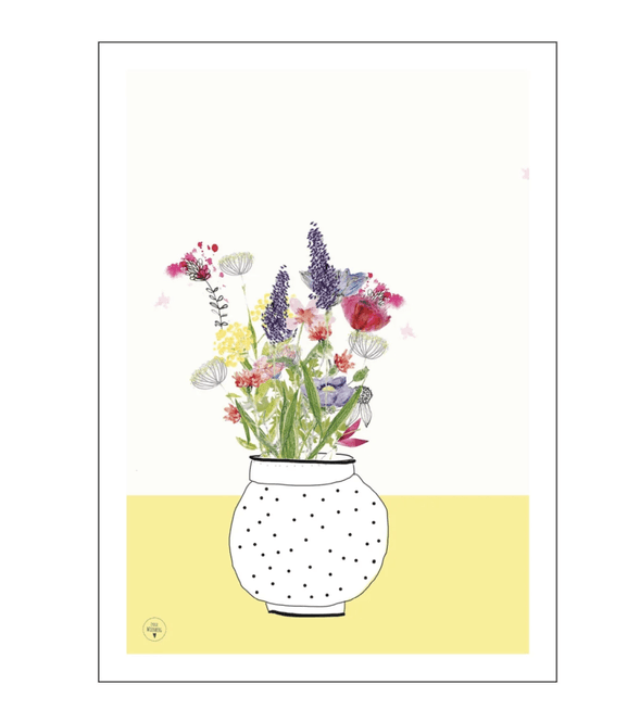 Hovedbilde PLAKAT - Blomstervase - 50 X 70 cm. - Lydia Wienberg