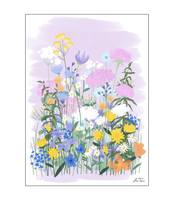 Hovedbilde PLAKAT – Field of Flowers No 2 – 30 x 40 cm ...