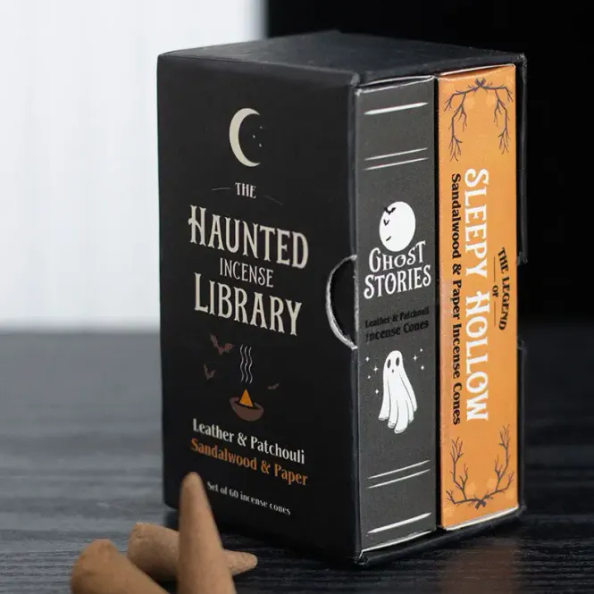 Hovedbilde RØKELSESKJEGLER – Haunted Library – 2 pk. ...