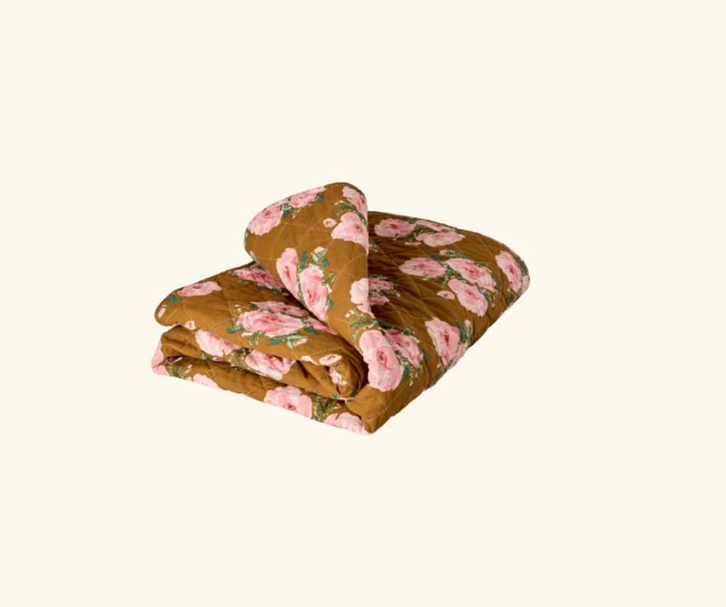 QUILT TEPPE - Vintage Rosa Roser - Rice