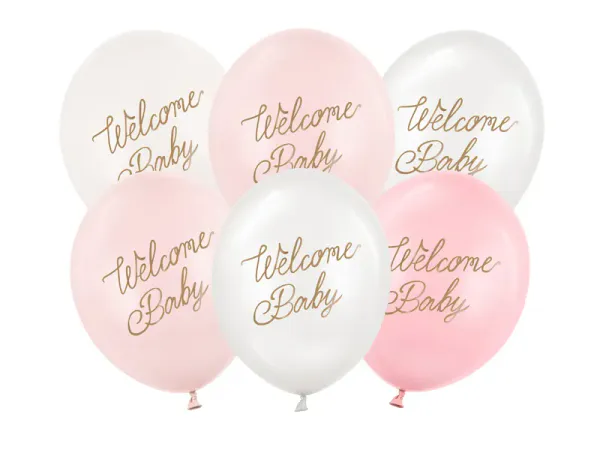 Hovedbilde BALLONGER – Welcome Baby Rosa Mix – 6 pk ...