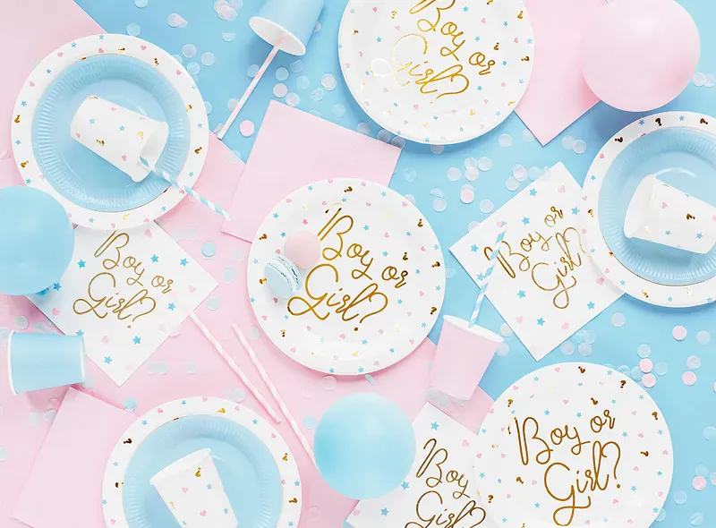 SERVIETTER – Boy or Girl – 20 pk – PartyDeco