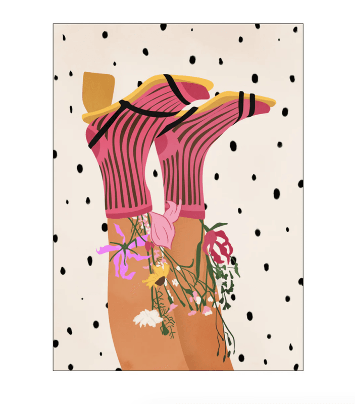 PLAKAT – Floral Step Delight – 30 x 40 cm – Kintsugi99